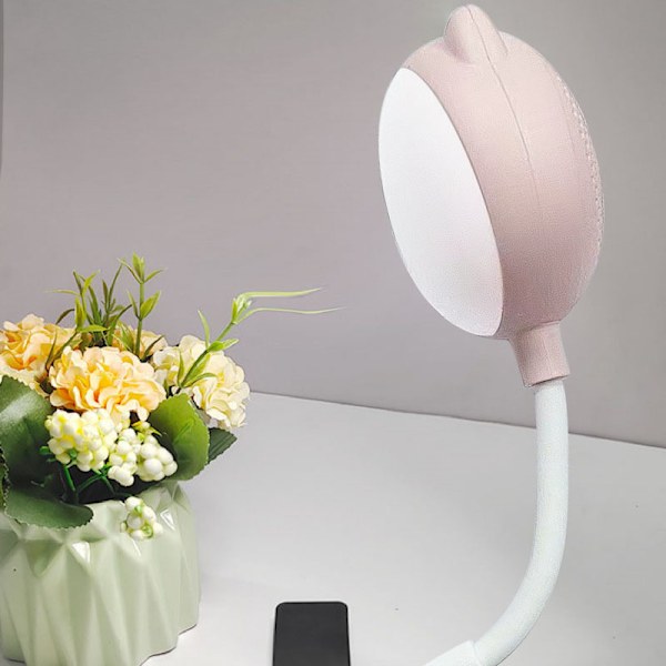 Kunstig intelligens stemmestyrt liten nattlampe blue