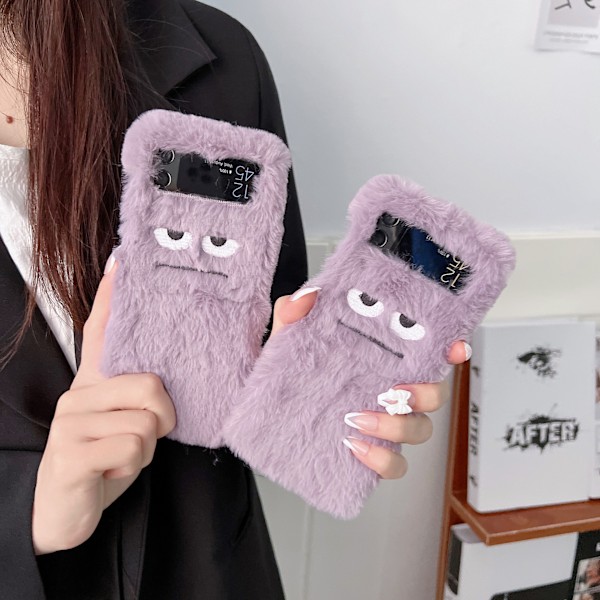 Suojaava Pörröinen Kotelo - Samsung Galaxy Z Flip 4 Violetti