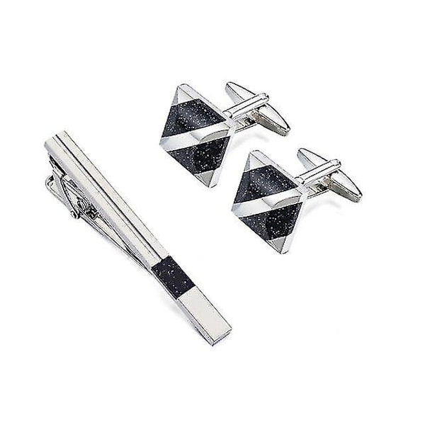 Sandstein Clip Mansjettknapper Herre Far Mansjettknapper Krage Clip