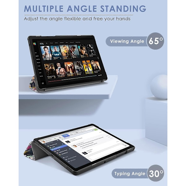 Fodral för Samsung Galaxy Tab A7 lite 8.7\" Slim Skyddsfodral med Ställ och Auto Sleep/Wake A7 Tablet Magnetiskt Foliofodral
