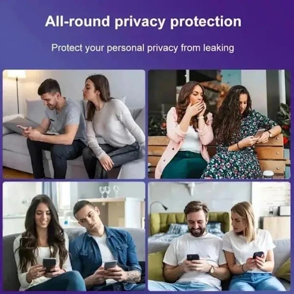 3 kpl Privacy Glass 8K karkaistu näytönsuoja iPhone 16 Prolle, pölytiivis