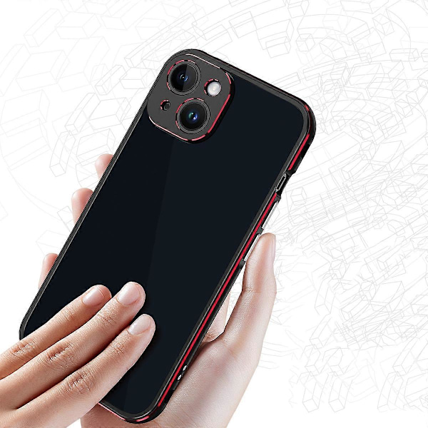 iPhone 14 Plus Aurora -sarjan linssinsuoja + metallikehyksinen puhelinkotelo