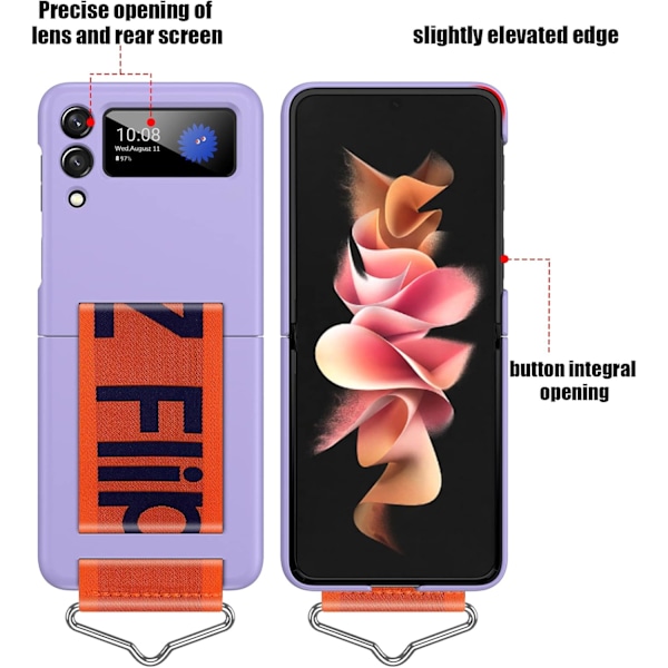 Silikoneetui med stativ til Samsung Galaxy Z Flip 3 blue