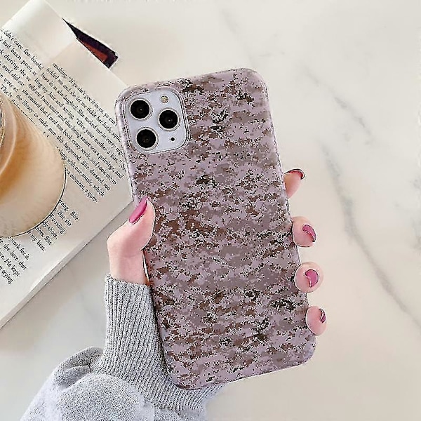 Stöttåligt IMD Kamouflage TPU Skyddsfodral för Iphone 12 Mini (grön)