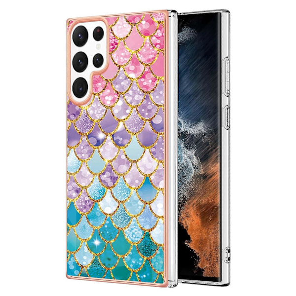 Samsung Galaxy S23 Ultra 5G -puhelimen sähköpinnoitettu IMD TPU -suojakuori