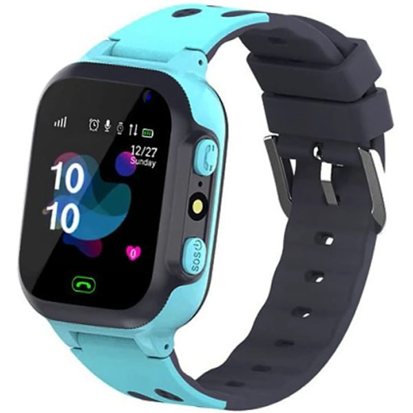Smartklokke for barn med musikkspiller, skritteller, mattespill blue