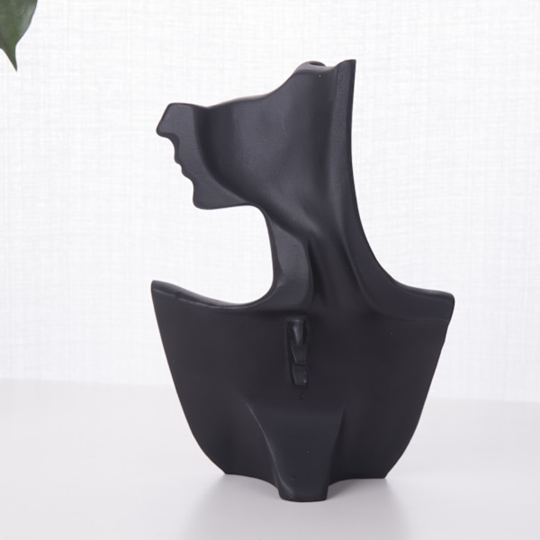 Smykke Display Buste Resin Elegant Halskæde Øreringe white