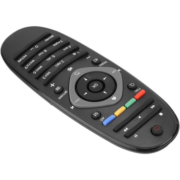 Philips Fjernbetjening Erstatningsfjernbetjening til Philips TV Abs Holdbar Abs Stabil Nem at Bruge Følsom Erstatning til Smart TV Universal