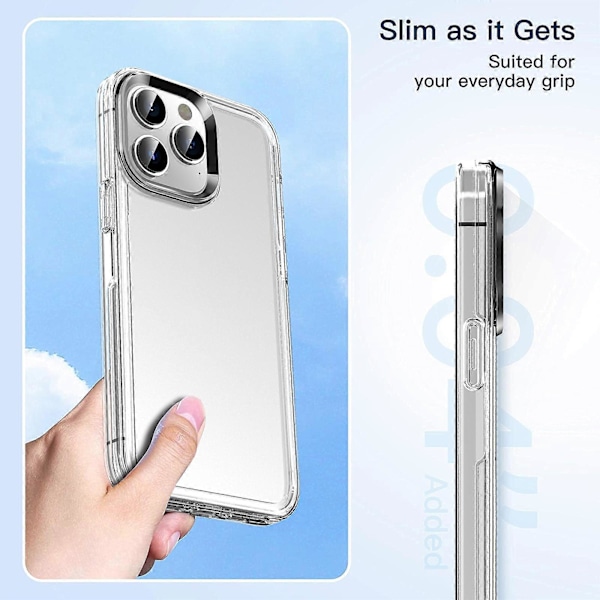 Läpinäkyvä panssarikuori iPhone 14 Plus -puhelimelle