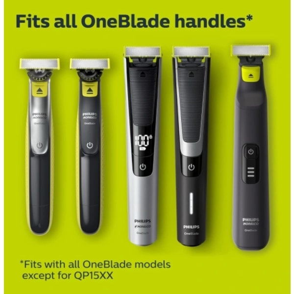 3-pak 360 barberblade kompatible med Philips Oneblade Udskiftning