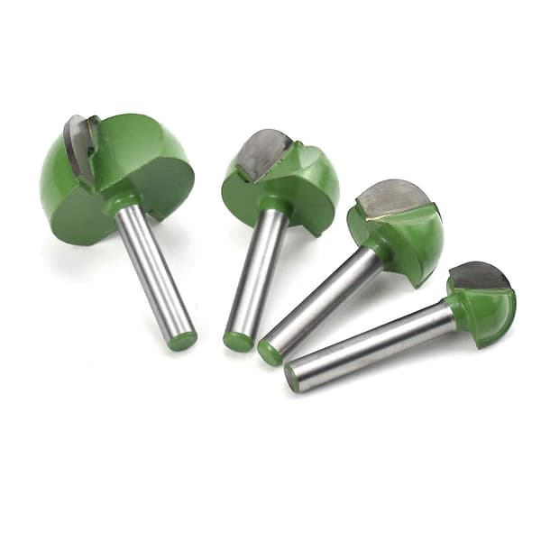 4 st 6 mm skaft kärnboxfräsar, CNC rund spårfräs 16 mm/22 mm/25 mm/32 mm