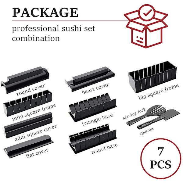 10 st Plast Professionell Sushitillverkningssats Bollform