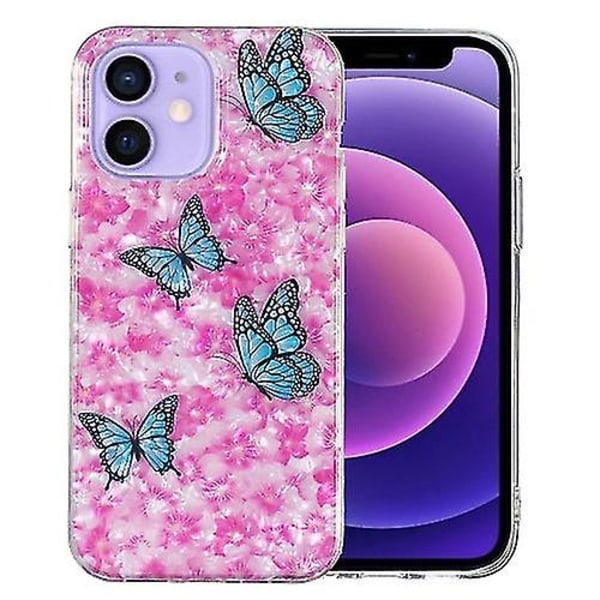 För Iphone 12 Imd Skalmönster TPU-Mobilskal