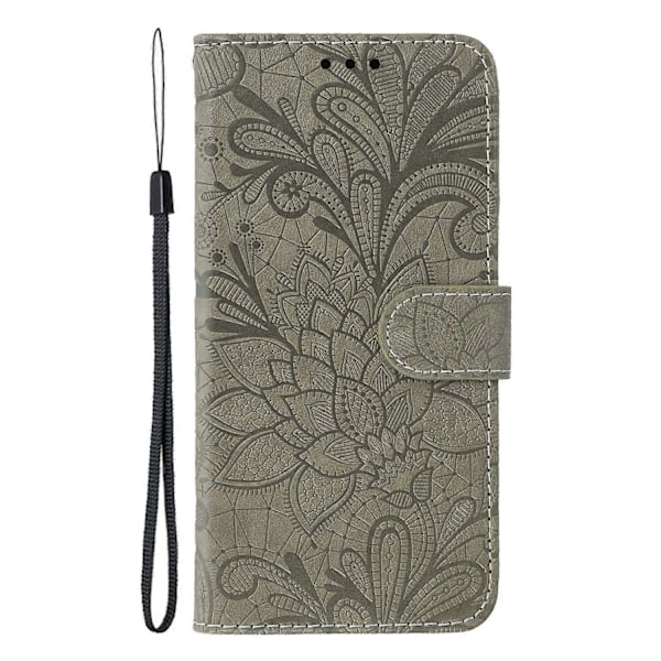 Til iPhone 16e Etui Blonde Blomster PU Læder Flip Wallet Telefon Cover