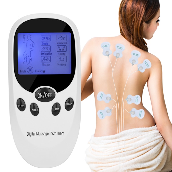 Digital elektronisk massager med dubbla utgångar