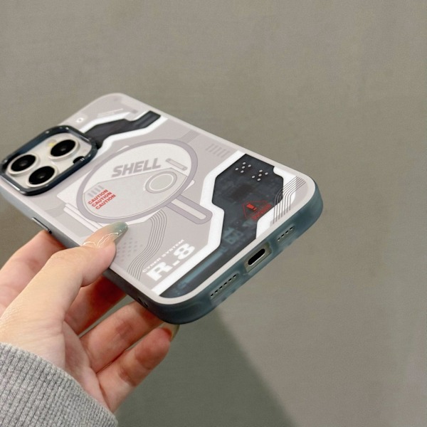 Skal för iPhone 15 Pro Elektronisk Kretskort Mönster PC+TPU Telefonfodral Kompatibelt med MagSafe