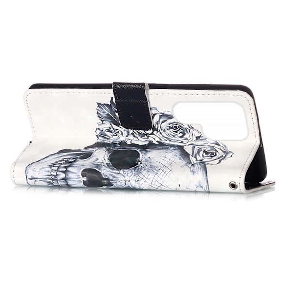 Til Samsung Galaxy S23 Ultra 5G 3D Maleri Horisontal Flip Læder Telefon Cover