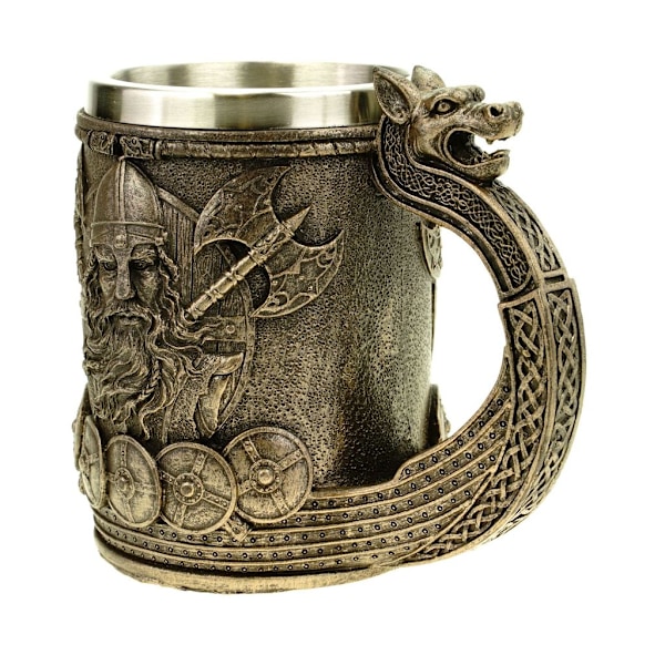 Kreativ Viking Pirat Ølkrus Rustfritt Stål Vannkopp