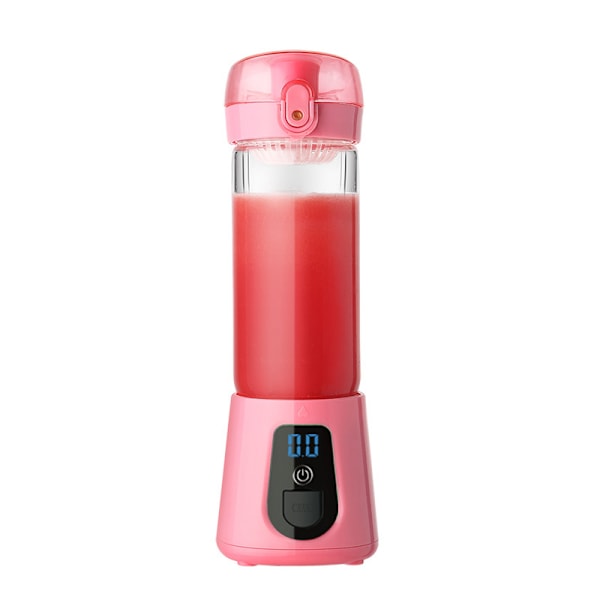 Bærbar USB genopladelig juicepresser til hjemmet pink