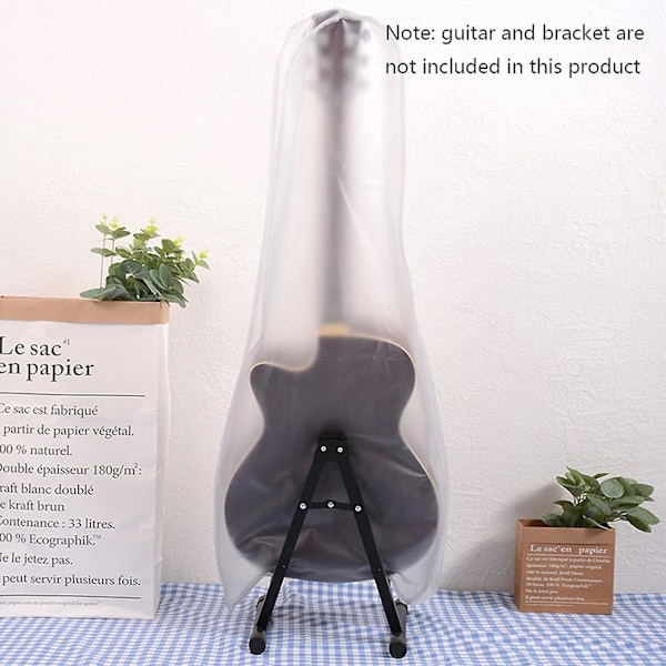 Folk Frosted Omslag, Frostat Transparent Dammskydd För Stränginstrument