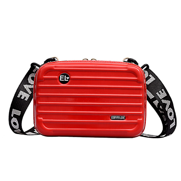 Dame Hard Shell Makeup Taske Mini Kuffert Skuldertaske red