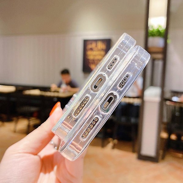 Blommig Epoxy TPU Telefonfodral För iPhone 13