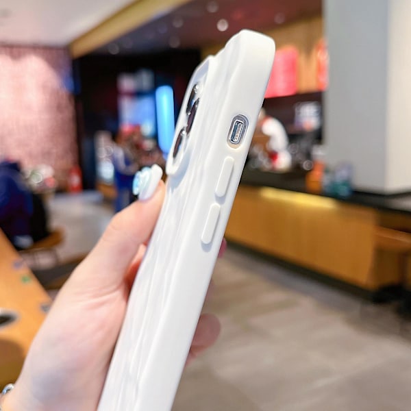Frostat TPU-skal med rynktextur för iPhone 11
