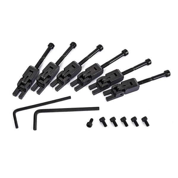 6 stk Dobbelt Låsningssystem Rose Guitar Tremolo Bro Blå