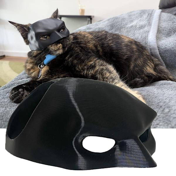 Ny Fladdermus Katt Hämnare Mask Cosplay Hatt Kattleksaker Ornament Coola Batman Kattmasker Husdjurstillbehör Dekoration
