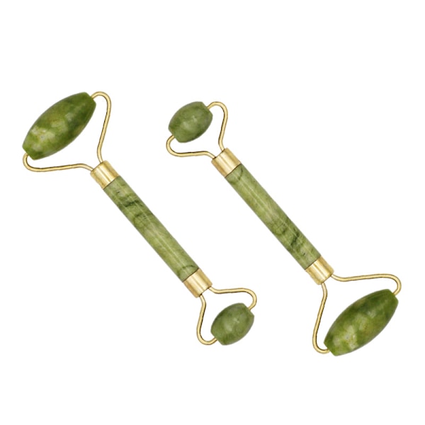 Naturlig Jadevals Gua Sha Ansiktsverktyg Mineralsten Grön