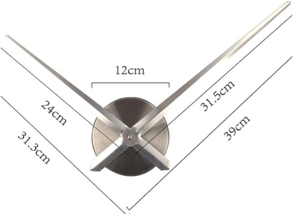 DIY 3D Seinäkello Moderni Design Seinäkello 3D Peilitarra