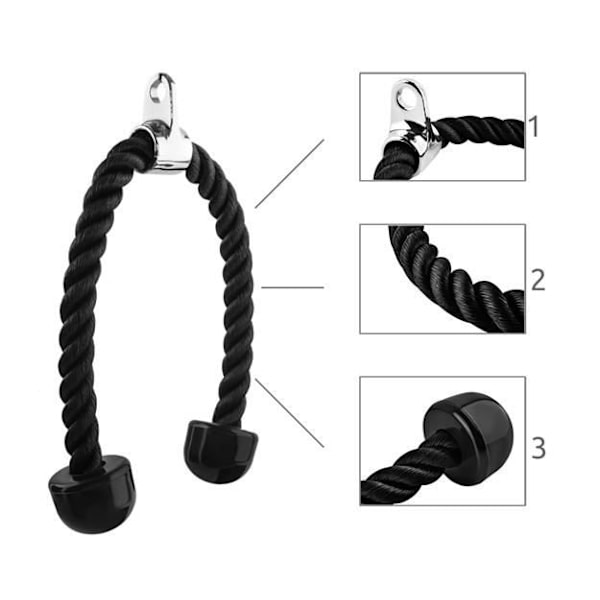 Tricepsrep - Rep för träning/gym - 60 cm