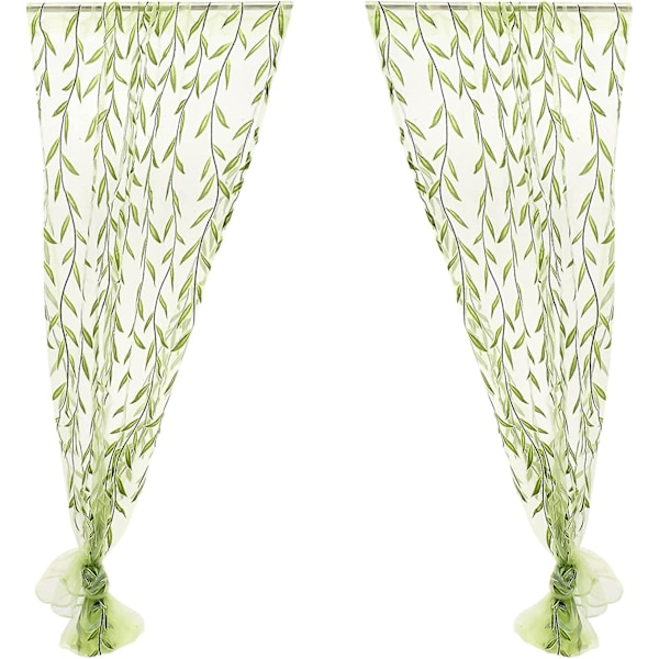 Blomstrete, transparente dekorative gardiner for soverom og stue