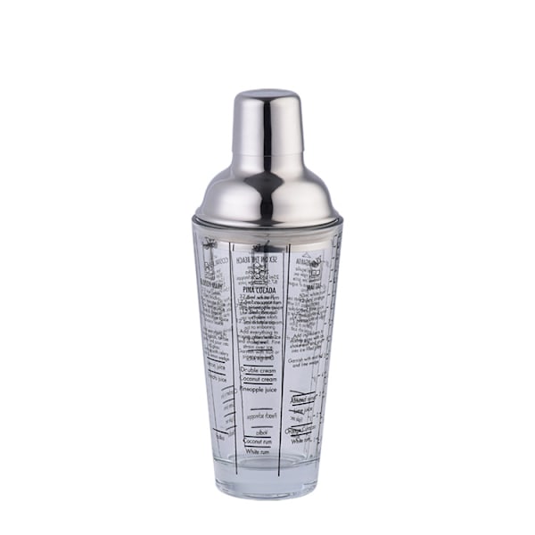 Cocktail Shaker 400ml Rustfrit Stål Glasflaske Bar Drik