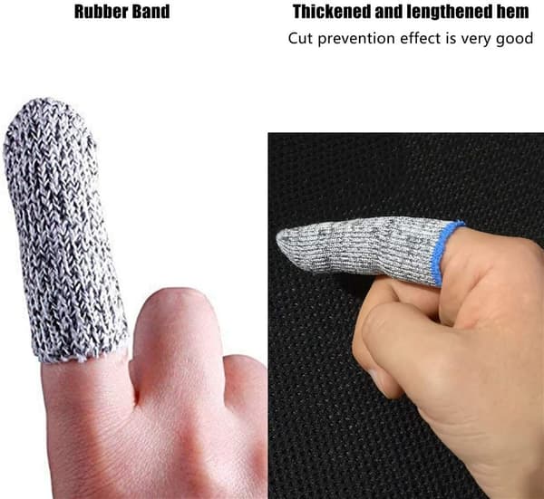 5 STK Fingerbeskyttelseshansker, Fingerresistente fingerhansker