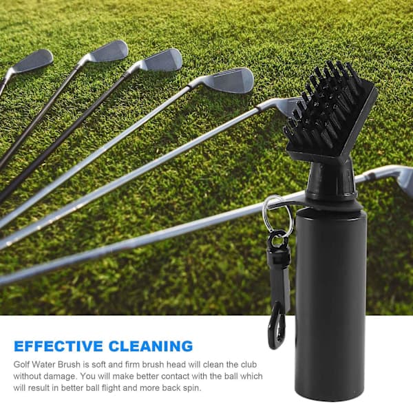 Golfborste Golfklubba Groove Cleaner Ren Järn Groove Golf Squeeze Flaska Vattendispenser
