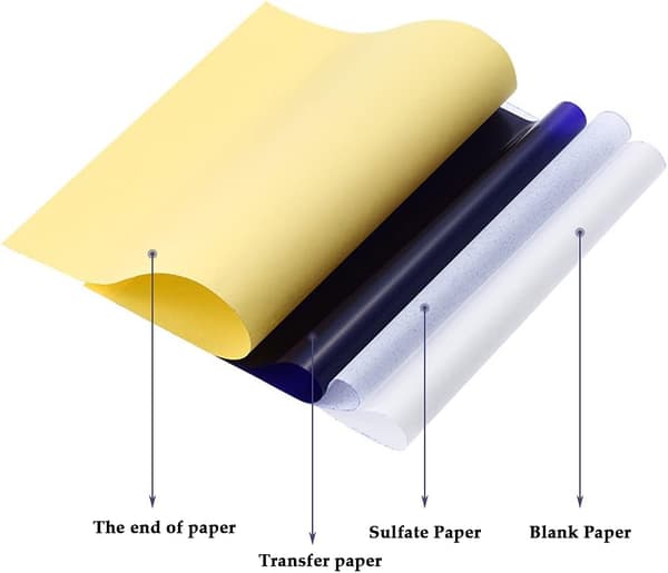 30 Ark Kolpapper Tatueringspapper Professionell A4 Spårpapper