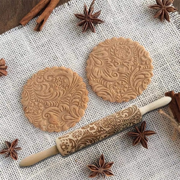 Präglad kavel för hembakade eller julcookies