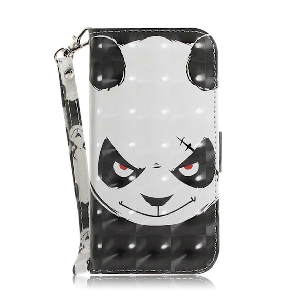Til iPhone 14 Plus 3D Farvet Horisontal Flip Læder Telefon Cover