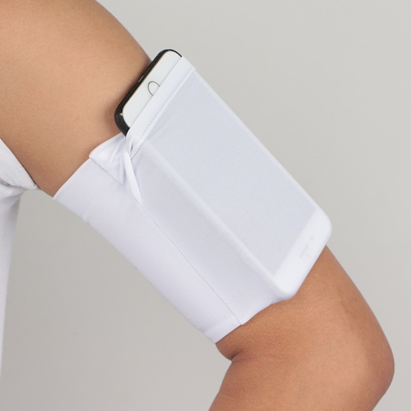 Universal Komfortabelt Sportsarmbånd Mobilarmbånd white