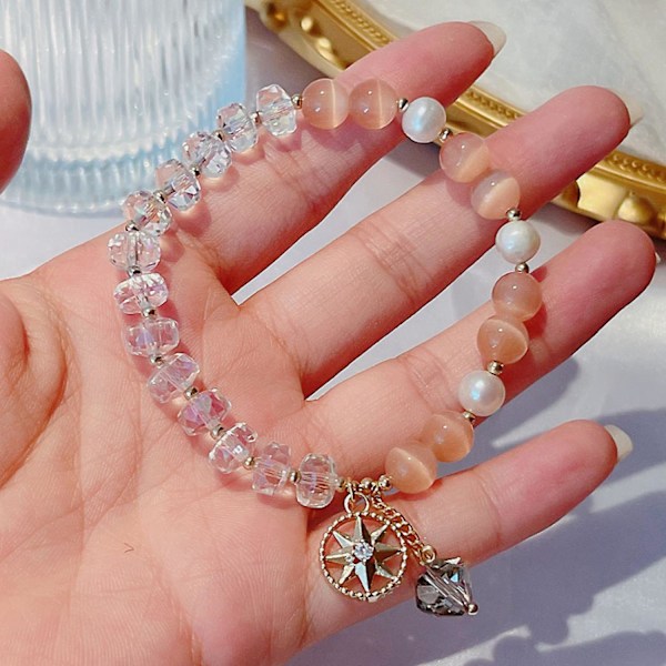Armbånd Super Glitrende Krystal Katteøje Skov Bedste Ven