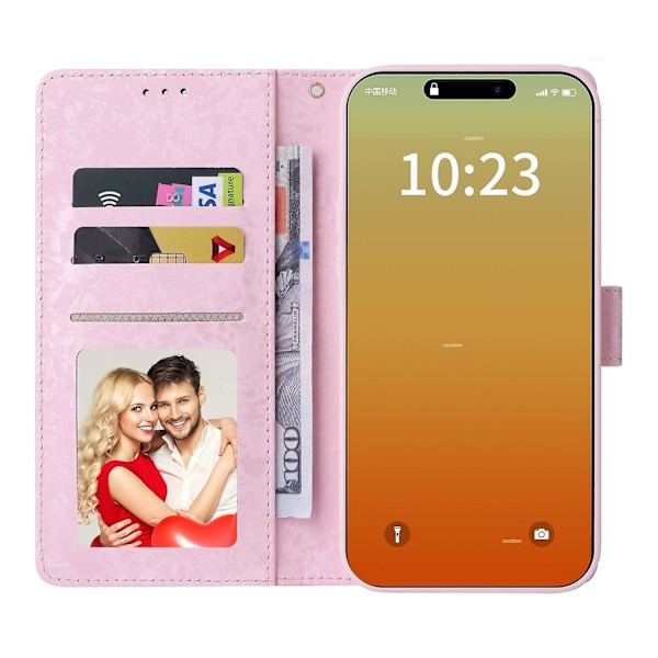 RFID Læder Etui til iPhone 15 Pro Max