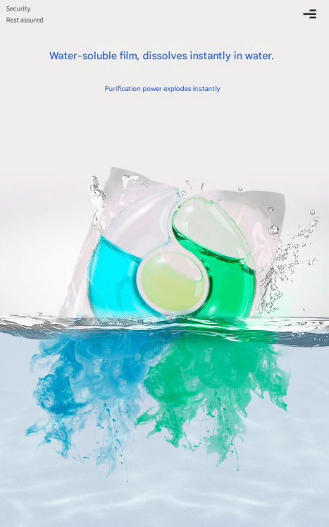 Greenwing 3D Farverige Duft Vaskemiddel Kapsler, 3-i-1 Maskinvask Special, Langvarig Duft Vaskekapsler, Ny Duft 2-pack