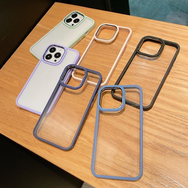 Skyddsfodral för iPhone 13, Enkel Akryl Skal Stöttåligt Skydd Ultra Tunt Skal Matcha Grön