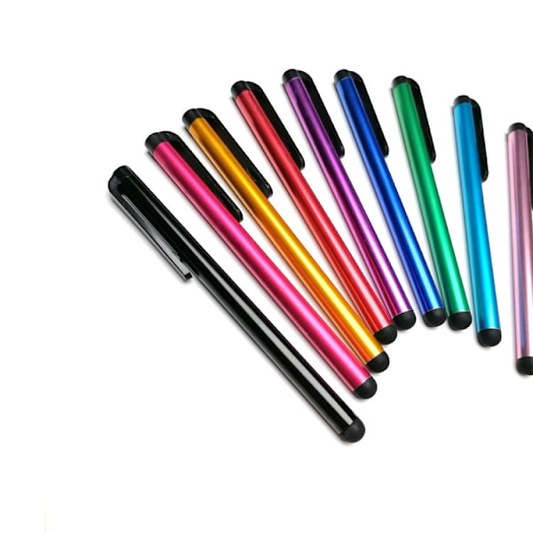 10 st Multifärgade Metalliska Pekstift