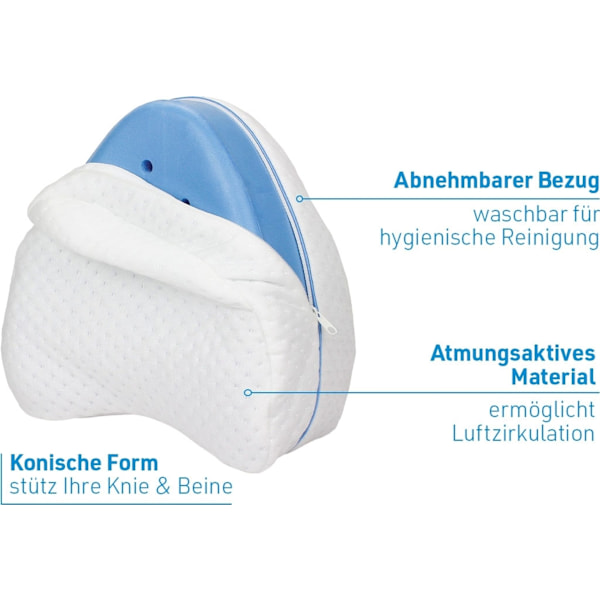 Benkudde för Sidosovare, Ergonomisk Knästoppning för Komfort