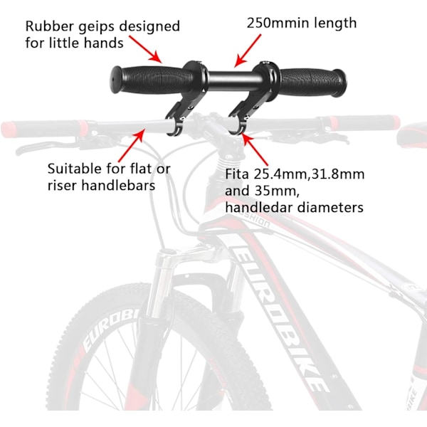 Portable MTB-styreforlengere for barn, sykkelutstyr