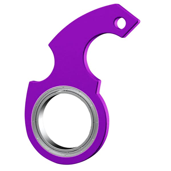 Spinner Legetøj Fidget Nøglering Hånd Stresslindring Anti-angst Nøglelindring Kæder Purple