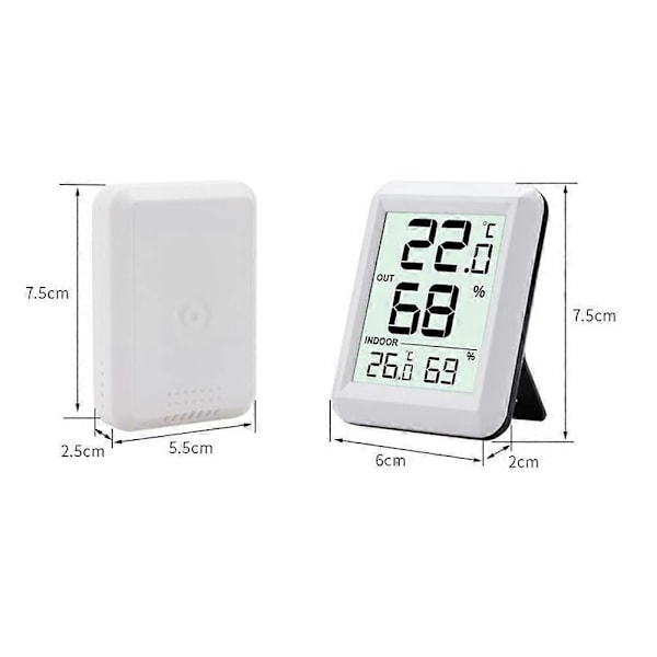 Trådløst Wifi Termometer Digitalt Termo Hygrometer Indendørs Udendørs