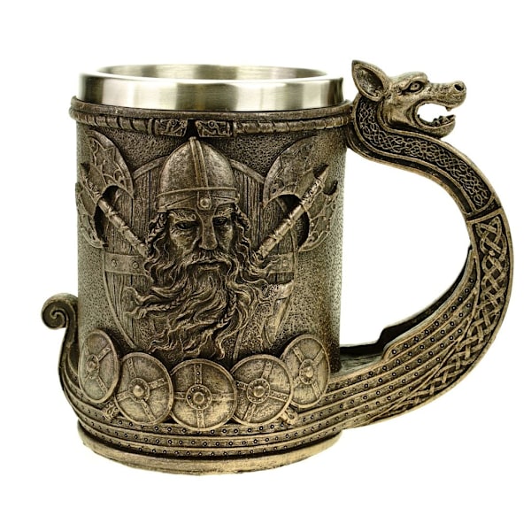 Kreativ Viking Pirat Ølkrus Rustfritt Stål Vannkopp